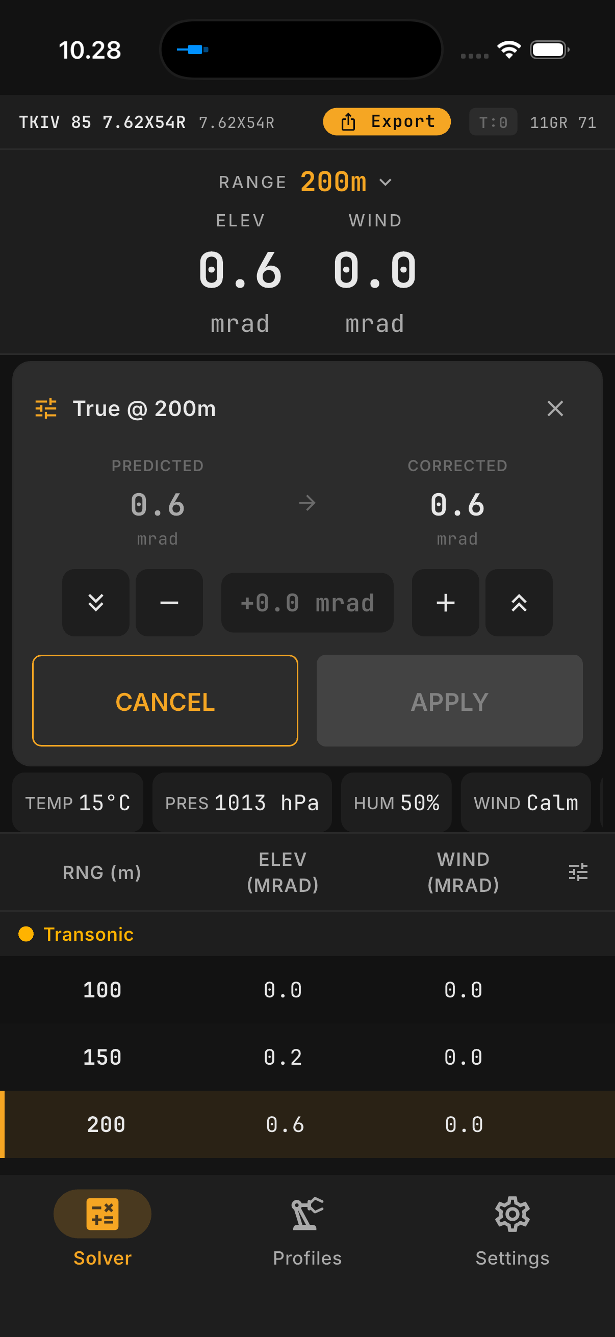 Trued — truing panel